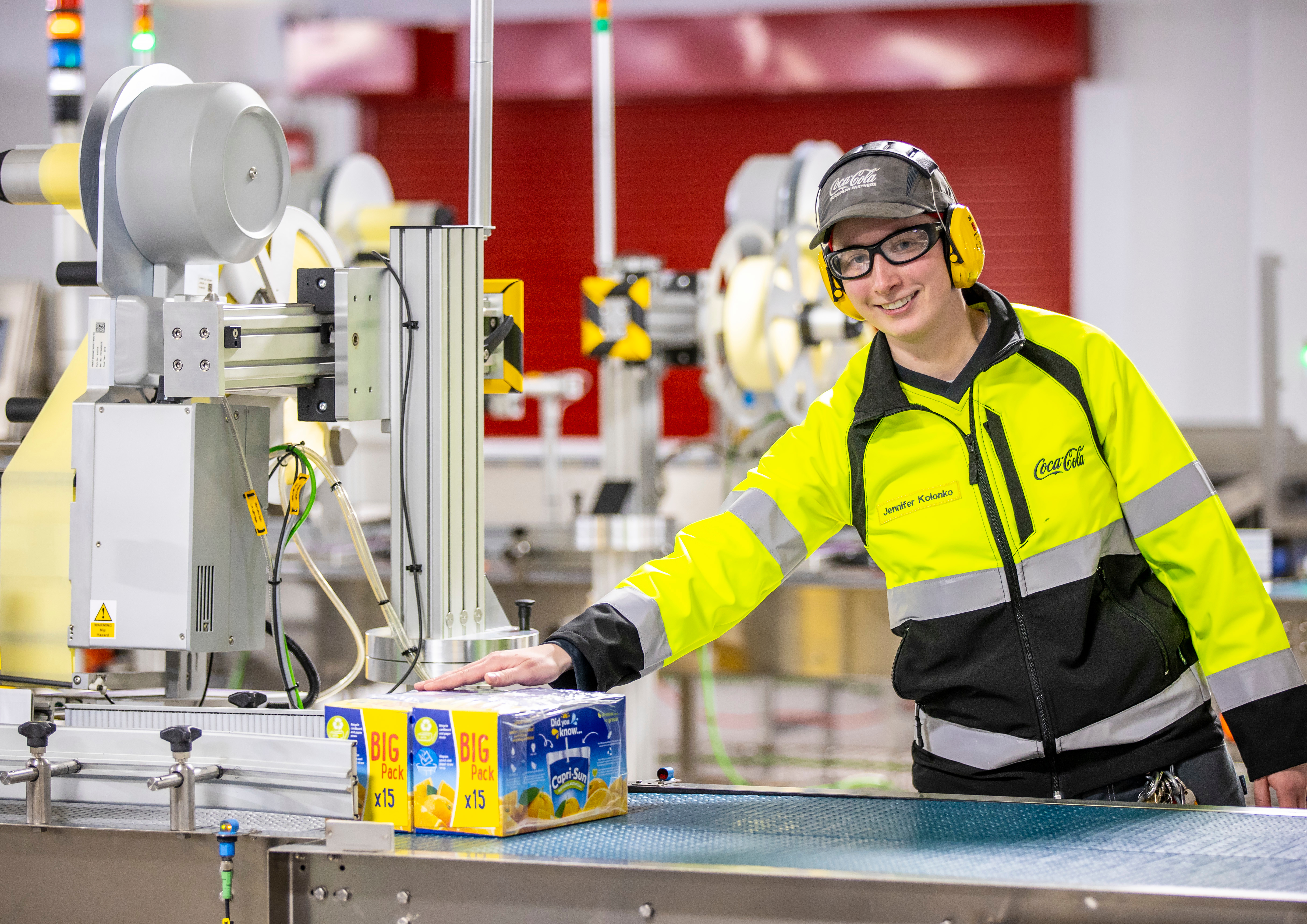 Jennifer working during her apprenticeship